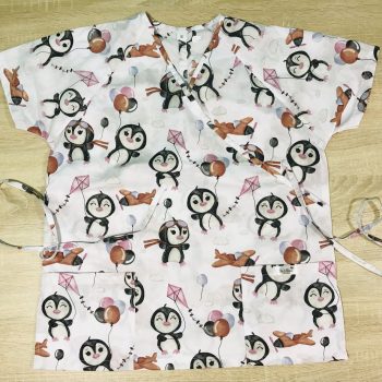 Orvosi-nővérke tunika - pingvines - maszk - orvositunika.hu