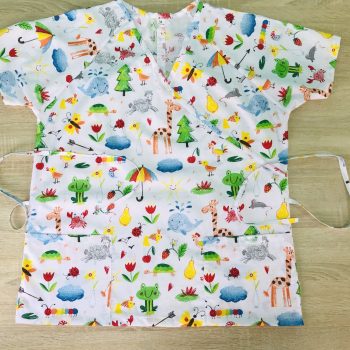 Orvosi-nővérke tunika - rajzos állatos - maszk - orvositunika.hu