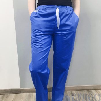 egyszínű királykék orvosi nadrág