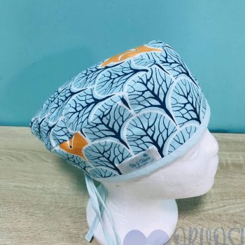 mintás Műtős sapka - menta medvés