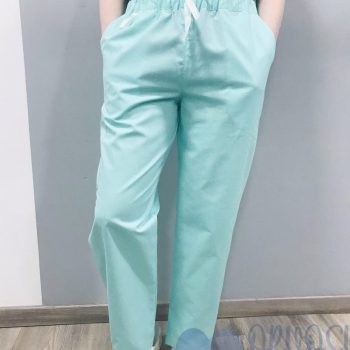 egyszínű menta orvosi nadrág