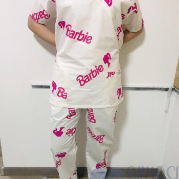 Orvosi-Nővérke tunika+nadrág szett - fehér barbie