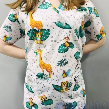 mintás Orvosi-Nővérke tunika - szafaris