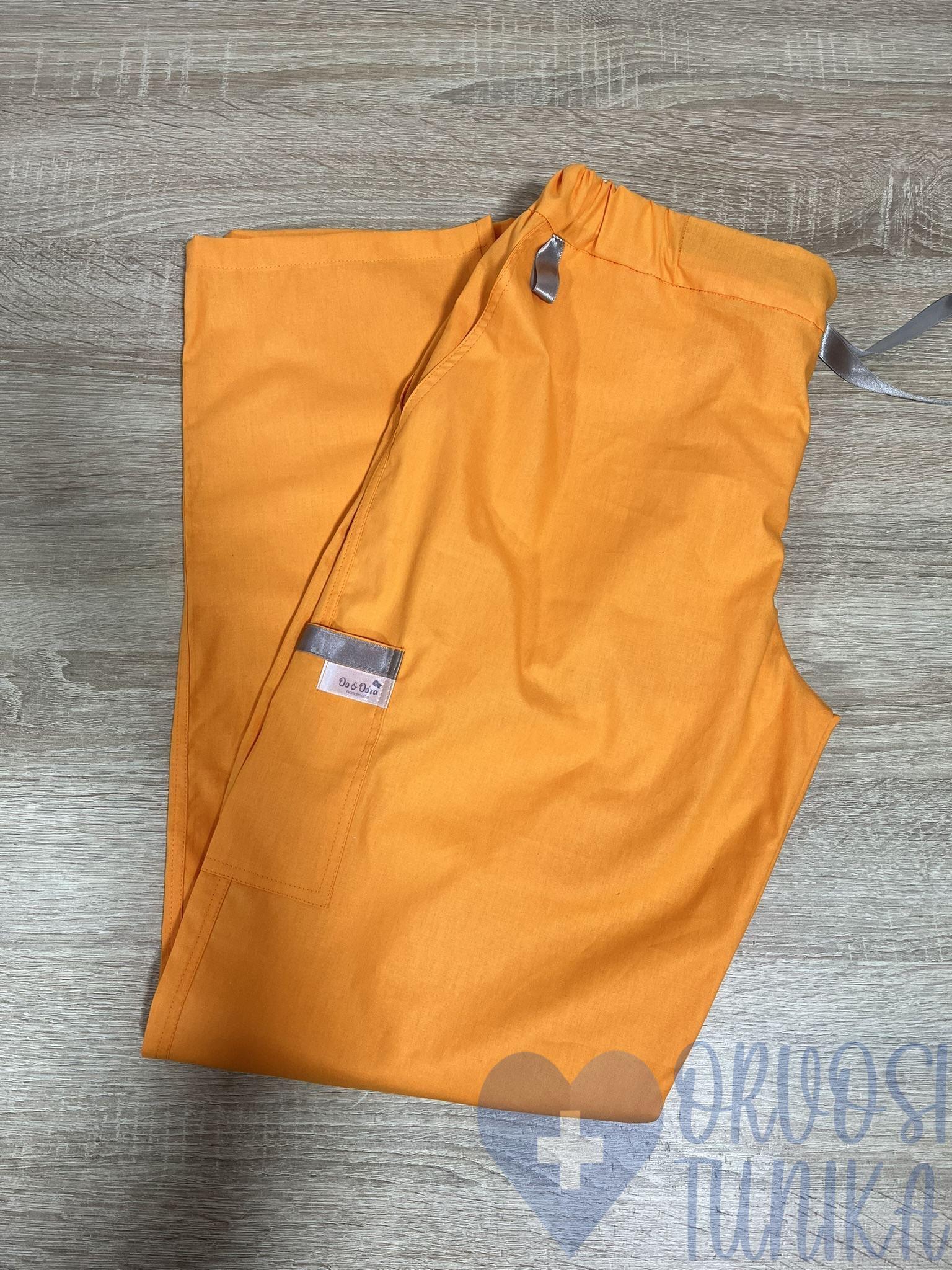 egyszínű narancssárga orvosi nadrág