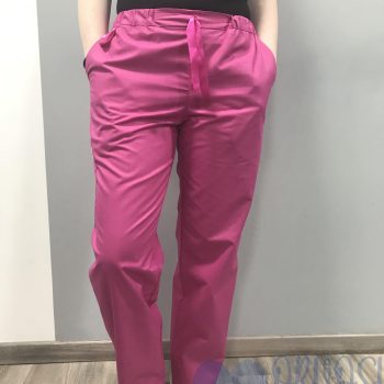 egyszínű pink orvosi nadrág