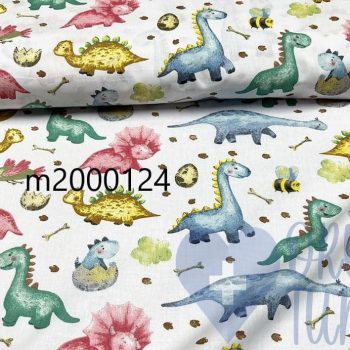 Anyagminta - szines dínós - orvosi tunika