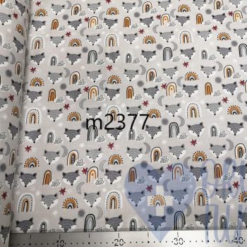 Anyagminta - szürke róka fejes - orvosi tunika