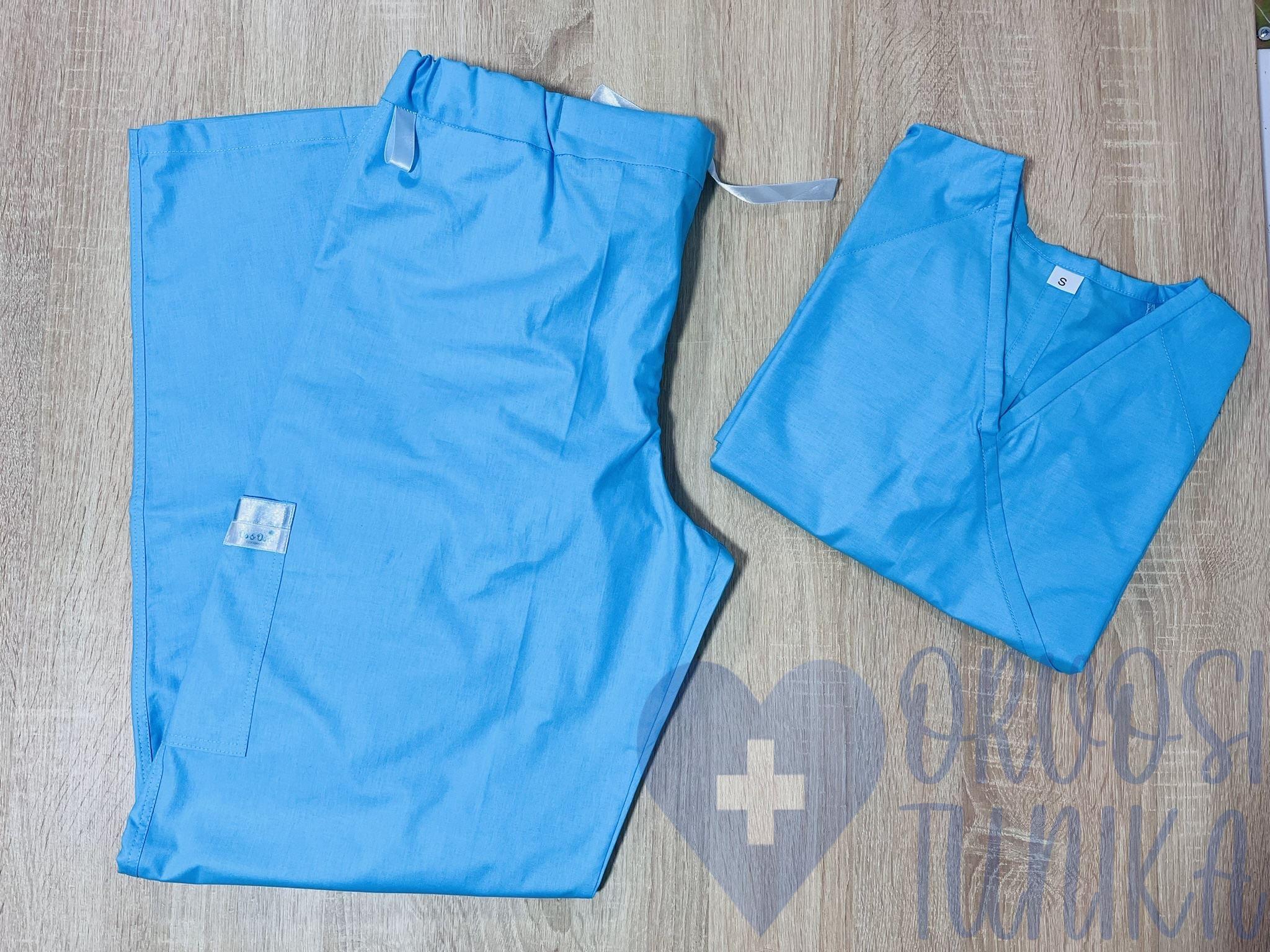 Orvosi-Nővérke tunika+nadrág szett - türkizkék