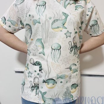 Orvosi-Nővérke tunika - zöld tengeres