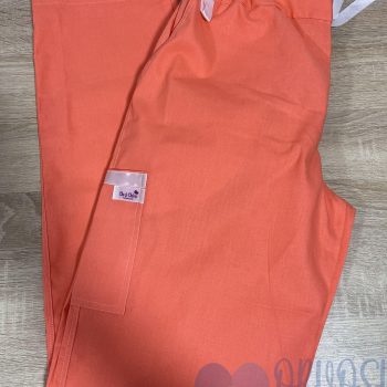 egyszínű korall orvosi nadrág