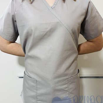 egyszínű Orvosi-Nővérke tunika - szürke