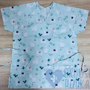 mintás Orvosi-Nővérke tunika - menta lámás