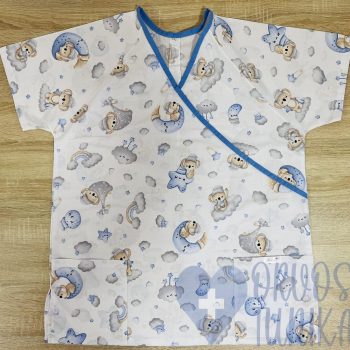 mintás Orvosi-Nővérke tunika - kék koalás